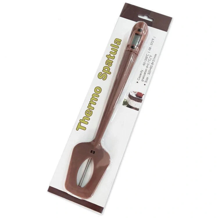Digital Cooking Thermometer with Silicone Scraper Spatula for precise temperature monitoring