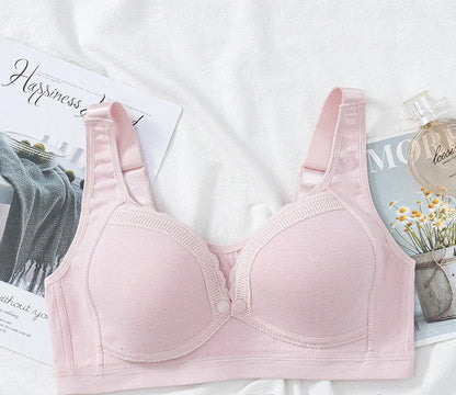 Comfortable nursing bras for breastfeeding mothers, featuring soft cotton-silk blend fabric, wire-free design, and discreet nursing access panels.