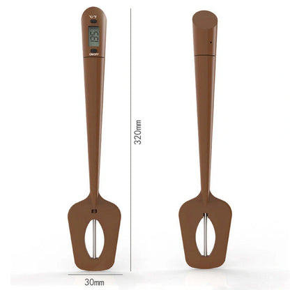 Digital Cooking Thermometer with Silicone Scraper Spatula for precise temperature monitoring