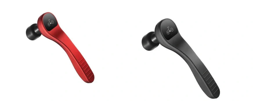 Portable USB Mini Fascia Gun in black and red options for muscle relaxation