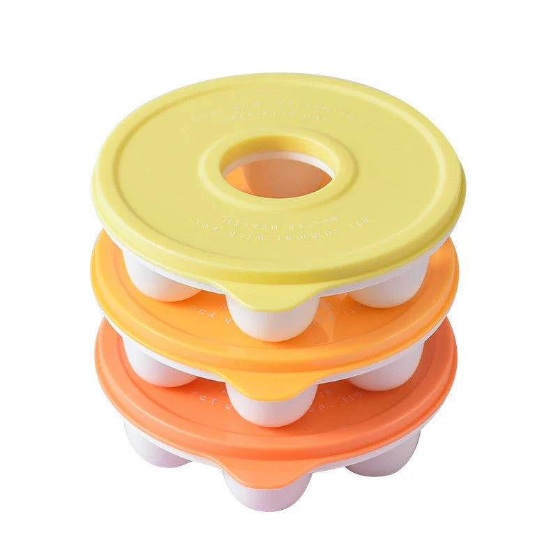 Donut-shaped ice cube mould for DIY chocolate fondant and jelly making