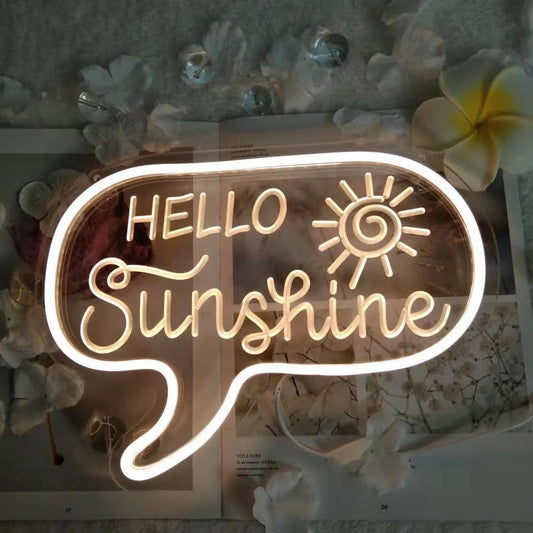 Customised LED neon light decoration with USB power option, vibrant glow for home and events