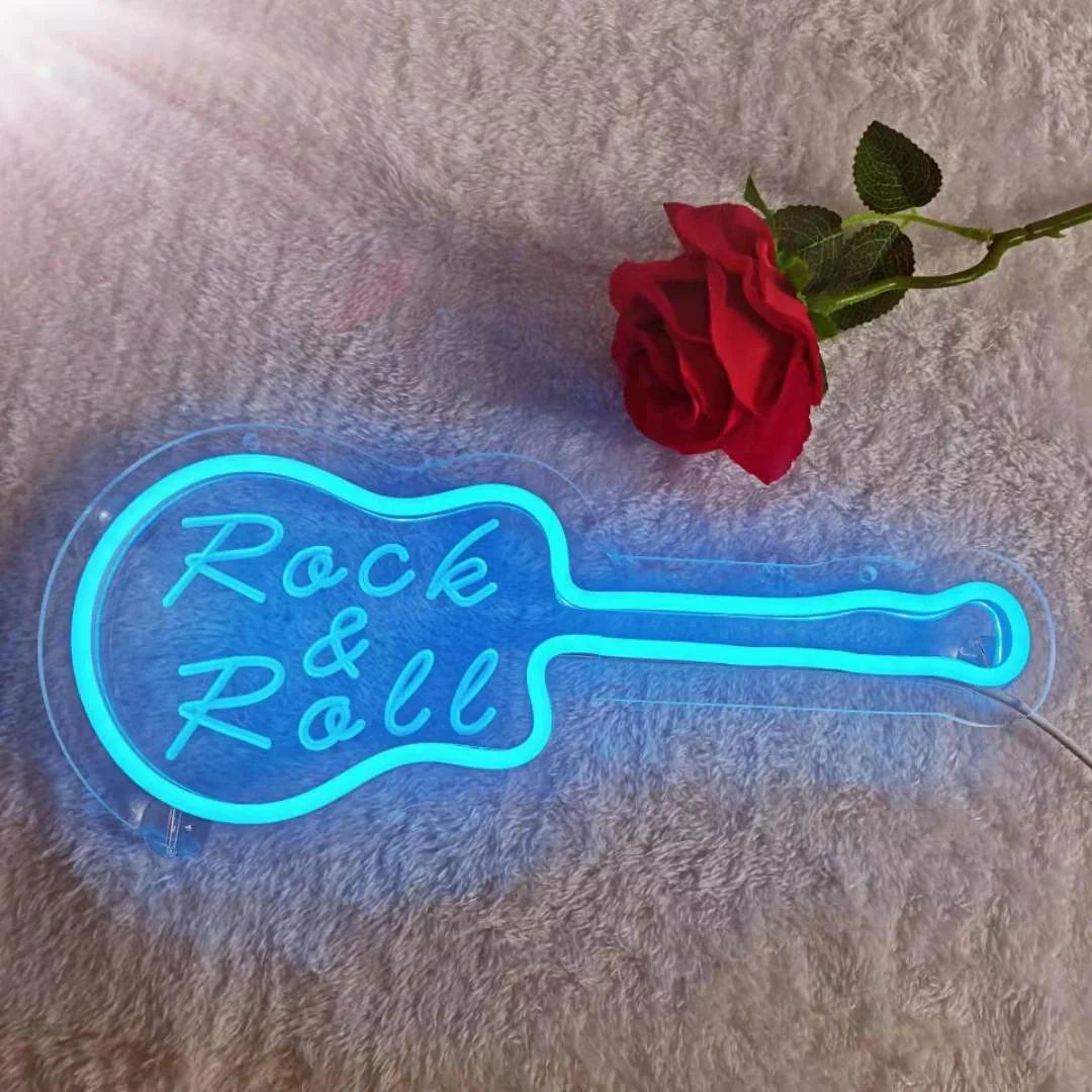 Customised LED neon light decoration with USB power option, vibrant glow for home and events