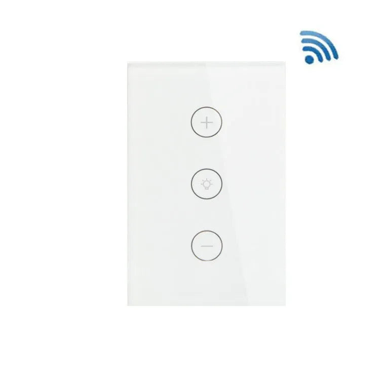 120 type smart dimmer with black or white PC fireproof shell and 4mm tempered glass touch panel