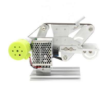 Compact 895 fixed-angle mini belt sharpener with adjustable speed for grinding small tool edges on desktop