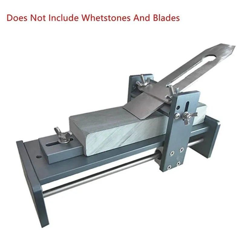Fixed angle woodworking sharpening tool for chisels, planers and carving knives.