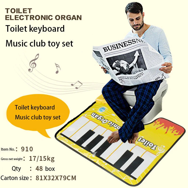 Toilet Electric Organ musical keyboard mat for bathroom entertainment