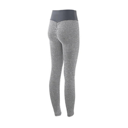 Premium high-waist seamless plaid leggings for women's yoga, fitness, and athleisure wear