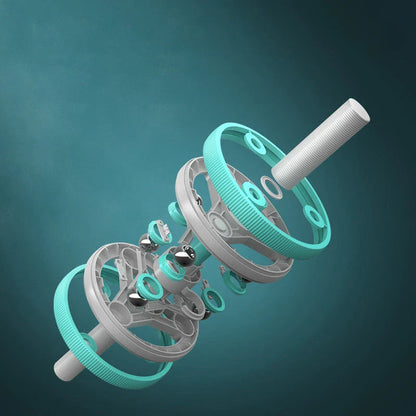 Multifunctional fitness equipment with 14 exercise modes for comprehensive home workouts, featuring abdominal muscle wheel, push-up bars, and more.