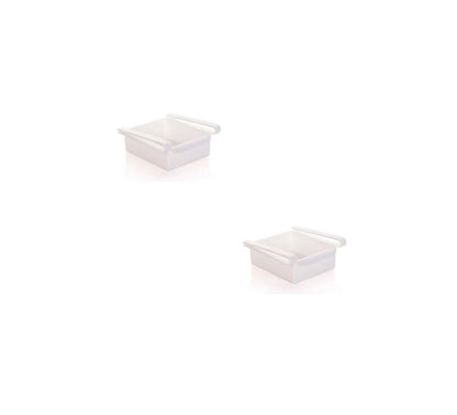 Versatile refrigerator organiser rack with drawer design, made of durable PP material for effective storage and organisation in the kitchen