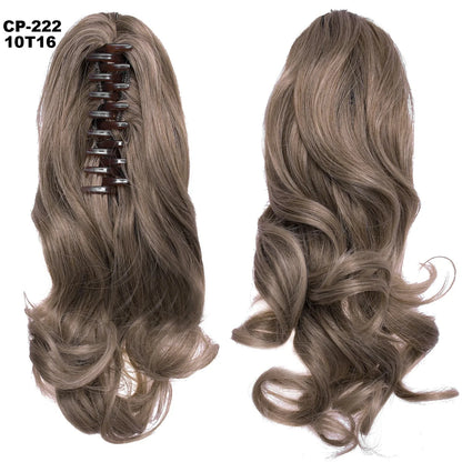 Stylish ponytail hair extension with natural-looking waves for a glamorous hairstyle