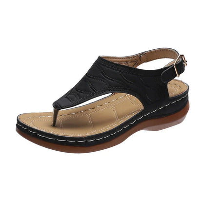 Comfortable women's wedge sandals in various colors with adjustable straps and a lightweight sole