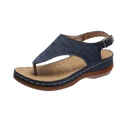 Comfortable women's wedge sandals in various colors with adjustable straps and a lightweight sole