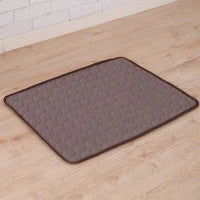 Premium cooling pet pad made with heat-resistant fibers for instant relief from summer heat for dogs and cats
