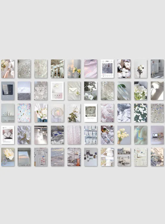 Japanese paper stickers 4x6cm with 50 different patterns for hand-tear craft applications