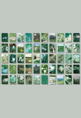Japanese paper stickers 4x6cm with 50 different patterns for hand-tear craft applications