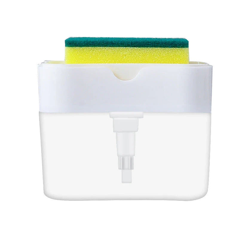 Stylish 2-in-1 sink caddy with liquid soap dispenser for streamlined kitchen organisation