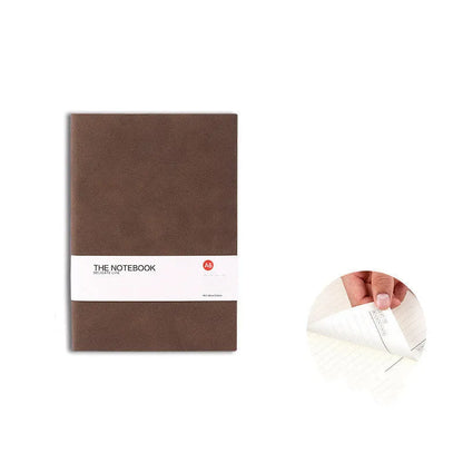 Simple solid colour thickened hard cover notebook in green, A5 size with 160 pages for college use