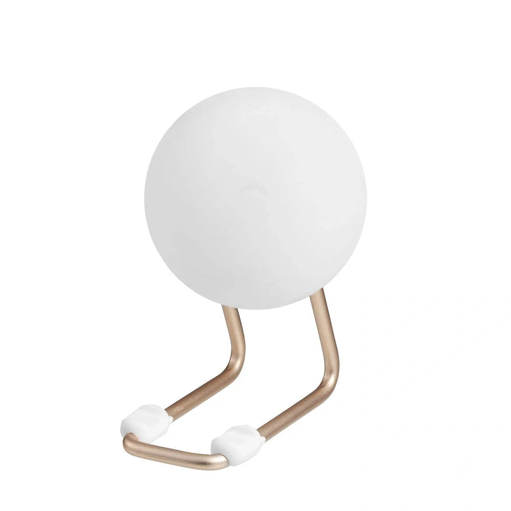 D20 Silicone Nightlight in elegant white with wireless charging capability