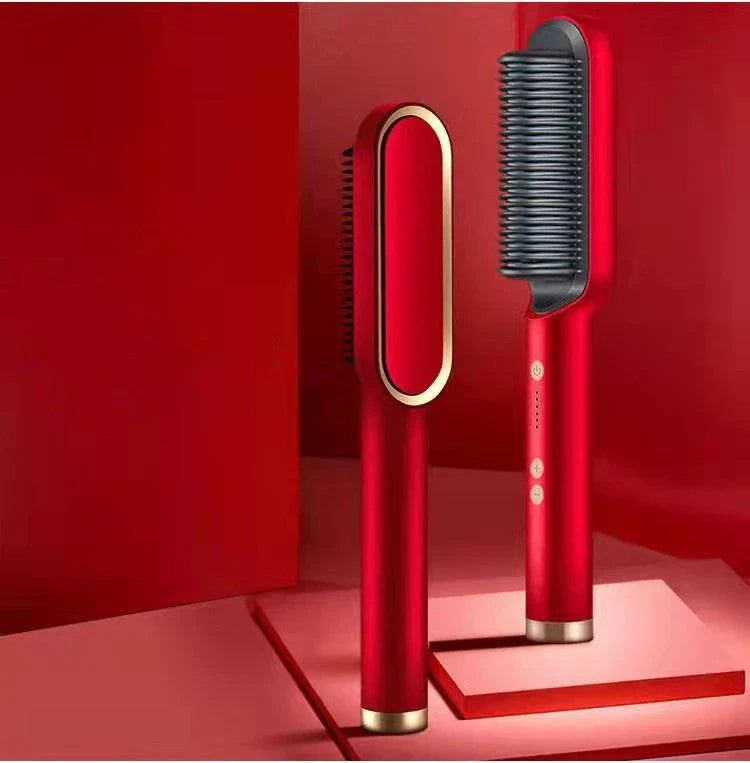 2-in-1 Hair Styler with Tourmaline Ceramic Heating, Intelligent Temperature Control, and Negative Ion Technology