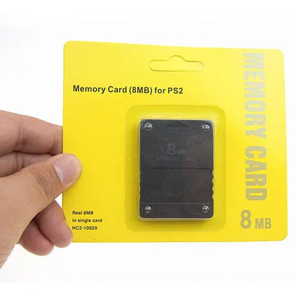 PS2 memory card plug-in storage card for PlayStation 2 game saves in 8M to 128M capacities