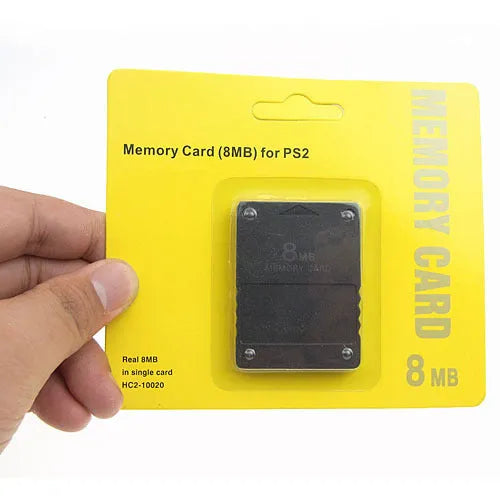 PS2 Memory Card Plug-In Storage Card for PlayStation 2 Console Game Saves in 8M 16M 32M 64M and 128M Capacities