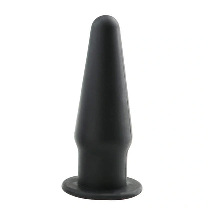 Premium silicone vibrating anal plug for G-spot stimulation in rose red, black, or purple.