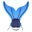 Adjustable swim fins in various colors, perfect for mermaid-inspired water activities and building leg strength