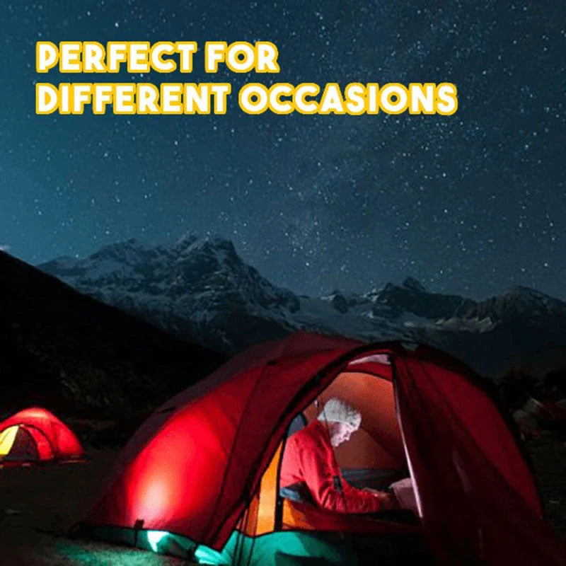 Compact, folding LED lamp with credit card-sized design for portable illumination in emergencies and everyday use