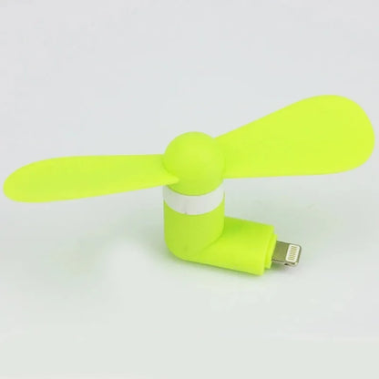 Portable mobile phone mini fan with rotary switch in multiple colour options