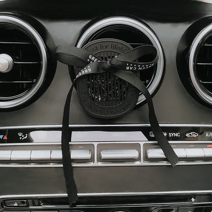 Premium Aroma Car Diffuser - Sleek, Minimalist Design with Plaster Construction for Long-Lasting In-Car Fragrance