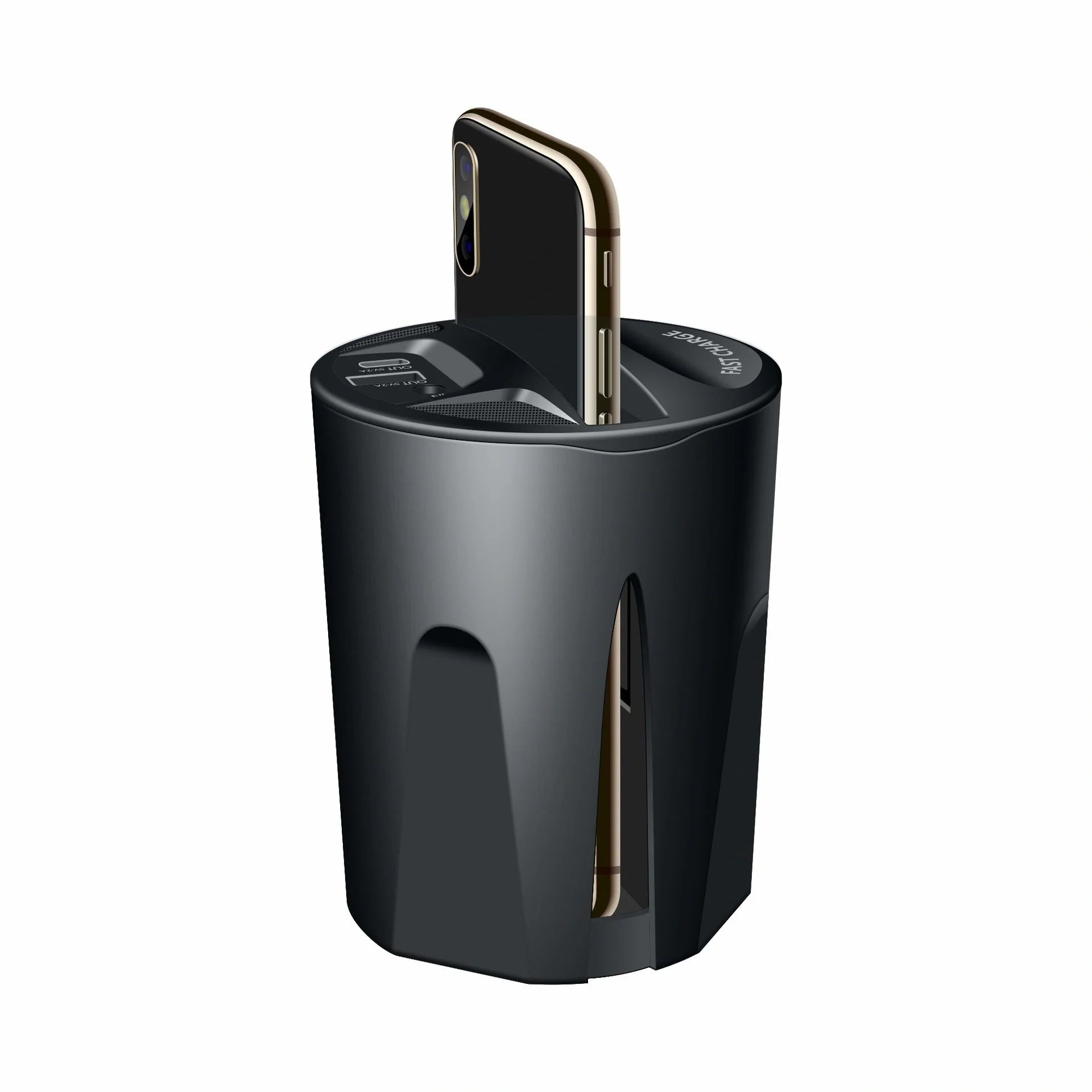 Car Wireless Charging Cup for Samsung phones with USB port
