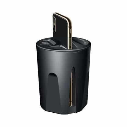 Car Wireless Charging Cup for Samsung phones with USB port