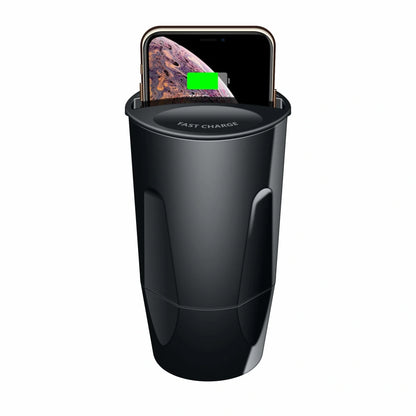 Car Wireless Charging Cup for Samsung phones with USB port