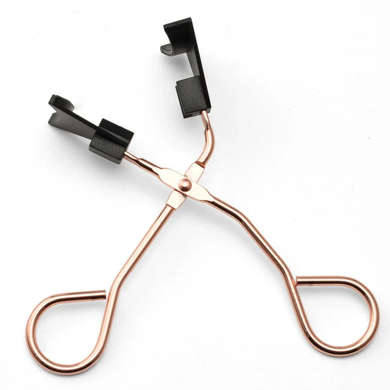 Quantum magnetic eyelash curler tool with 10.5cm length and rose red colour for applying magnetic lashes