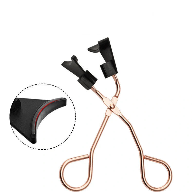 Quantum magnetic eyelash curler tool with 10.5cm length and rose red colour for applying magnetic lashes