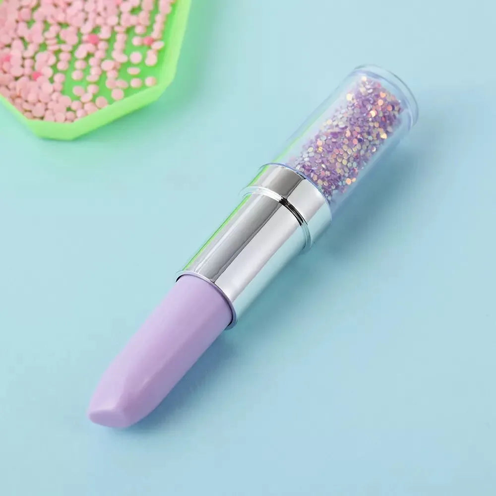 Diamond painting point drill pen tool for cross stitch embroidery in green pink purple colours
