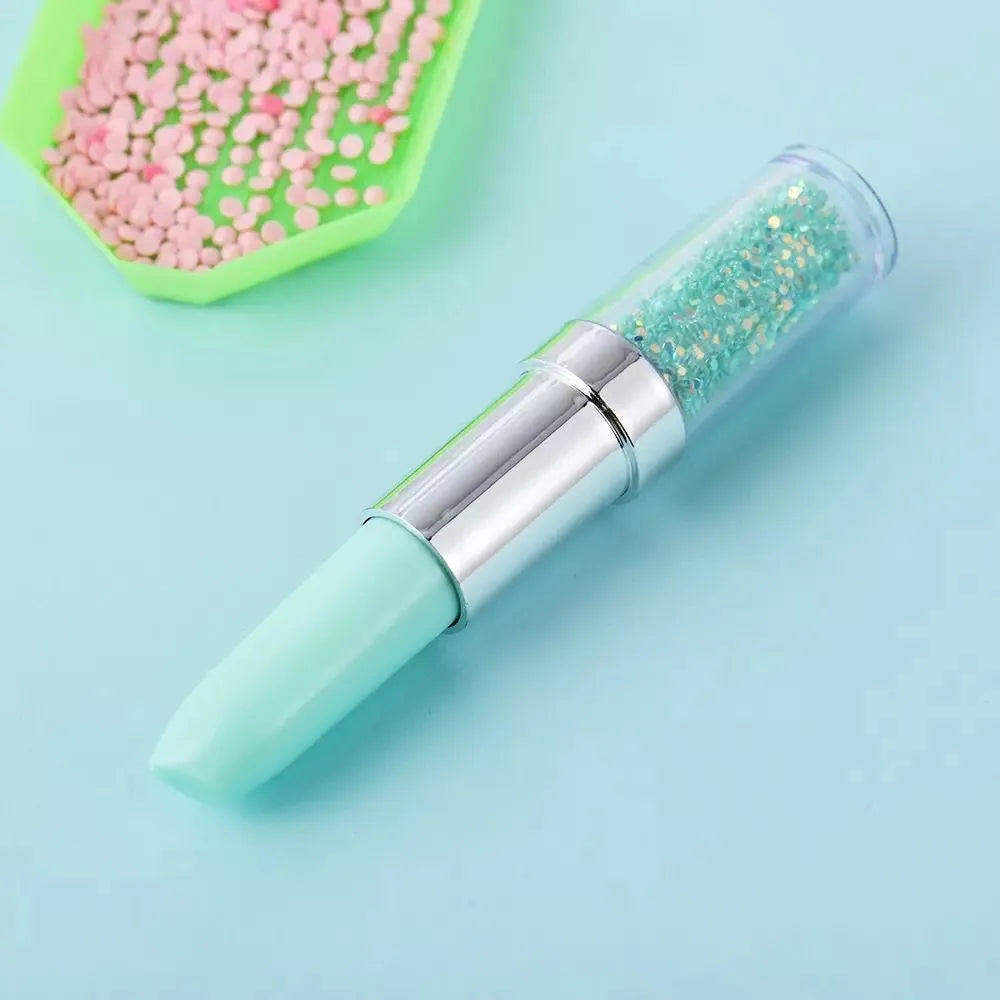 Diamond painting point drill pen tool for cross stitch embroidery in green pink purple colours