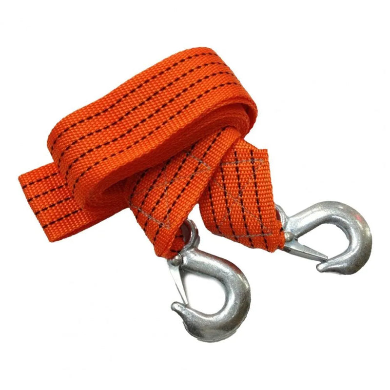 3 ton trailer belt with 3 ton load capacity made from durable nylon material with eagle grappling hook for secure vehicle towing and recovery applications, available in yellow colour