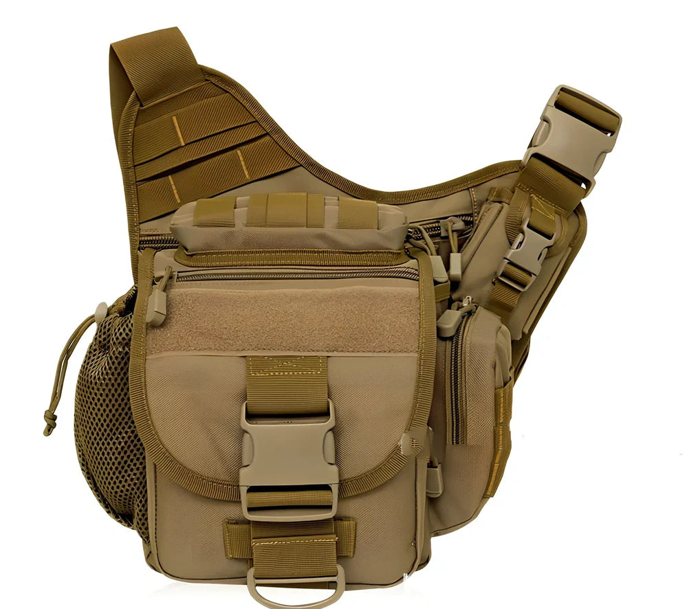 Outdoor saddle photography bag with camouflage pattern and shoulder strap for SLR cameras