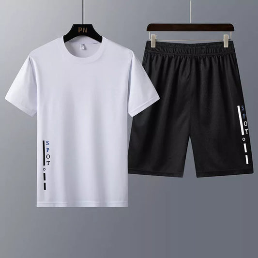 Youth Trend Two-Piece Sportswear Set in Korean Style for Summer