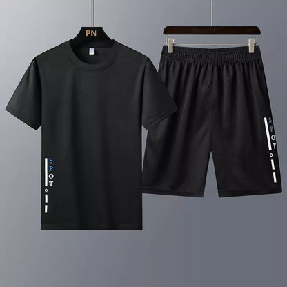 Youth Trend Two-Piece Sportswear Set in Korean Style for Summer