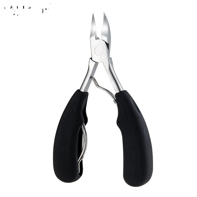 Stainless steel nail clippers set with coloured ABS handles and olecranon dead skin scissors