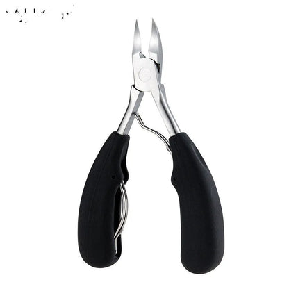 Stainless steel nail clippers set with coloured ABS handles and olecranon dead skin scissors