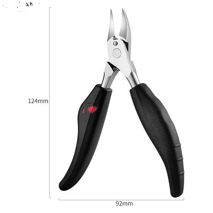 Stainless steel nail clippers set with coloured ABS handles and olecranon dead skin scissors