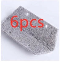 Creative Window Groove Cleaning Gap Brush Slot Cleaner with PP handle in beige, light grey, and blue