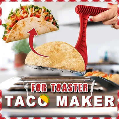 Taco Toaster for making healthy, crispy taco shells without oil