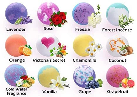 14-piece explosive salt ball gift box with varied fragrances for luxurious baths
