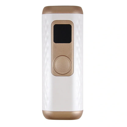 White IPL hair removal device with ice cold function and 5 intensity settings for home use