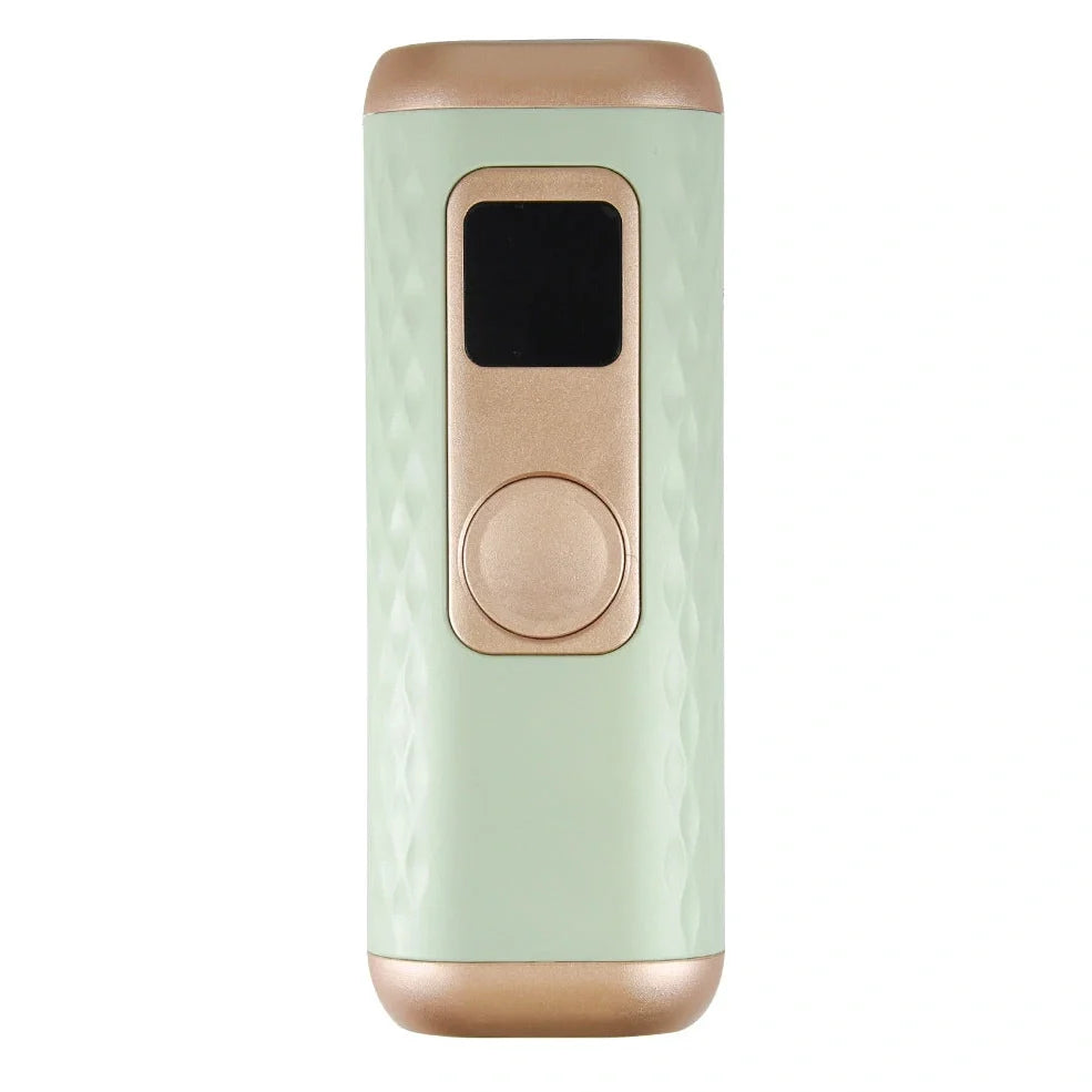 White IPL hair removal device with ice cold function and 5 intensity settings for home use